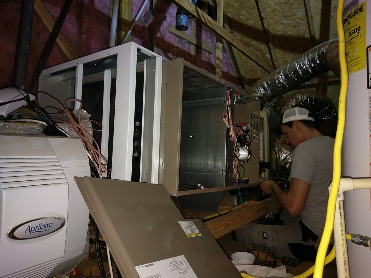 Roberson tech repairing heating